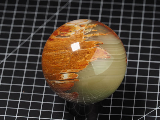 Verde Pachuca Onyx Calcite Sphere 3-9/16”
