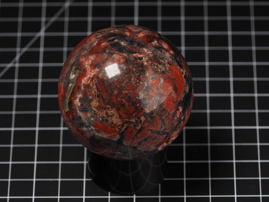 Red Brecciated Jasper Sphere 2-5/8”