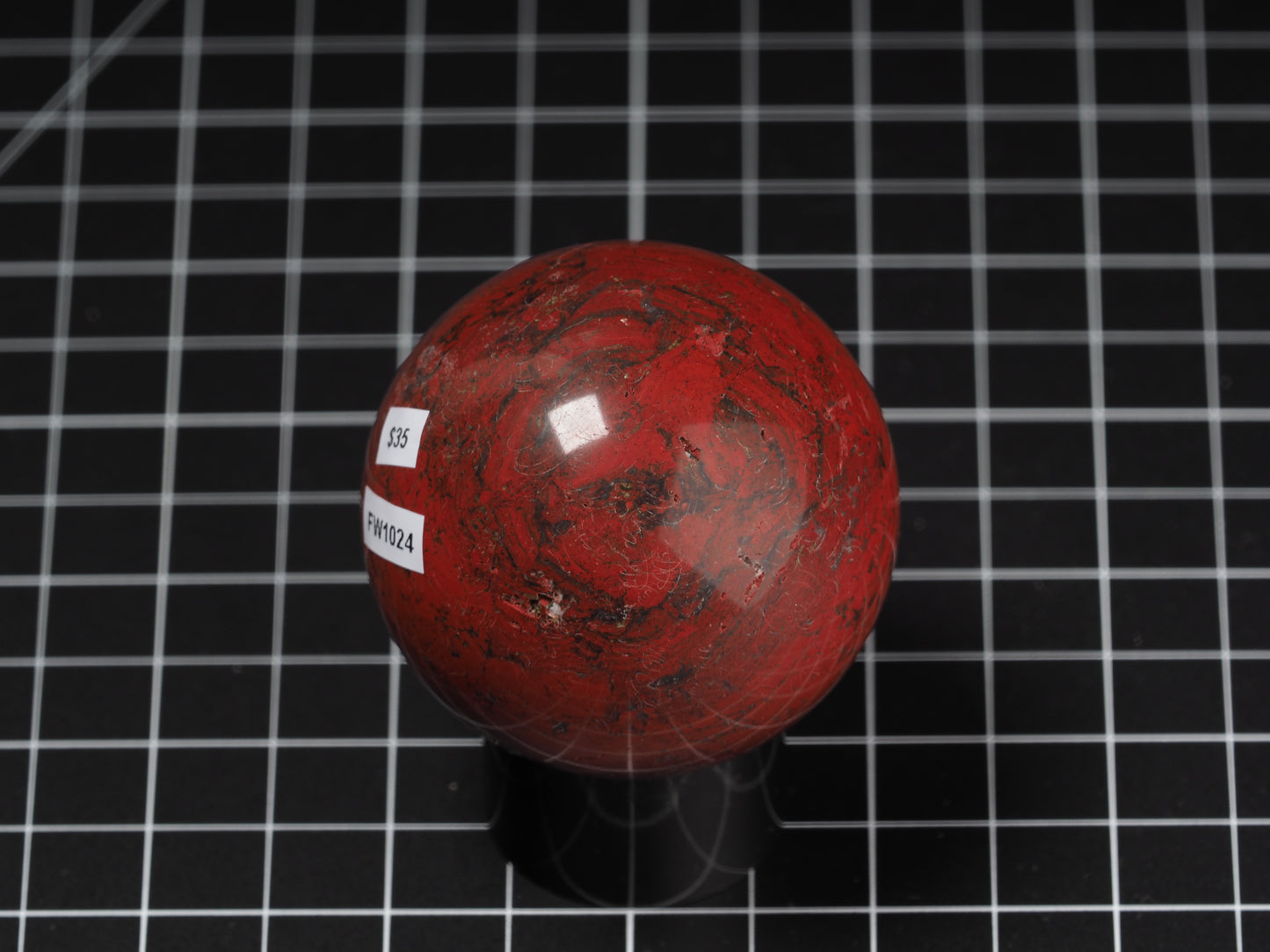 Red Brecciate Jasper Sphere 2-3/16”