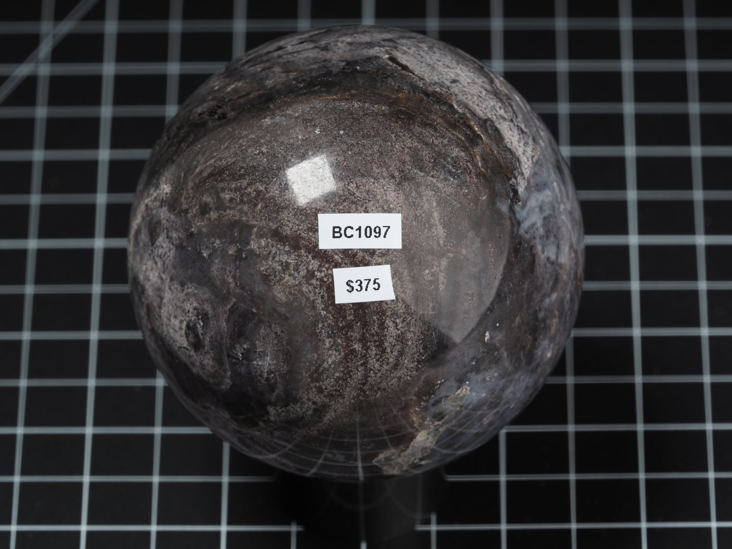 Luna Agate Sphere 3-1/4”