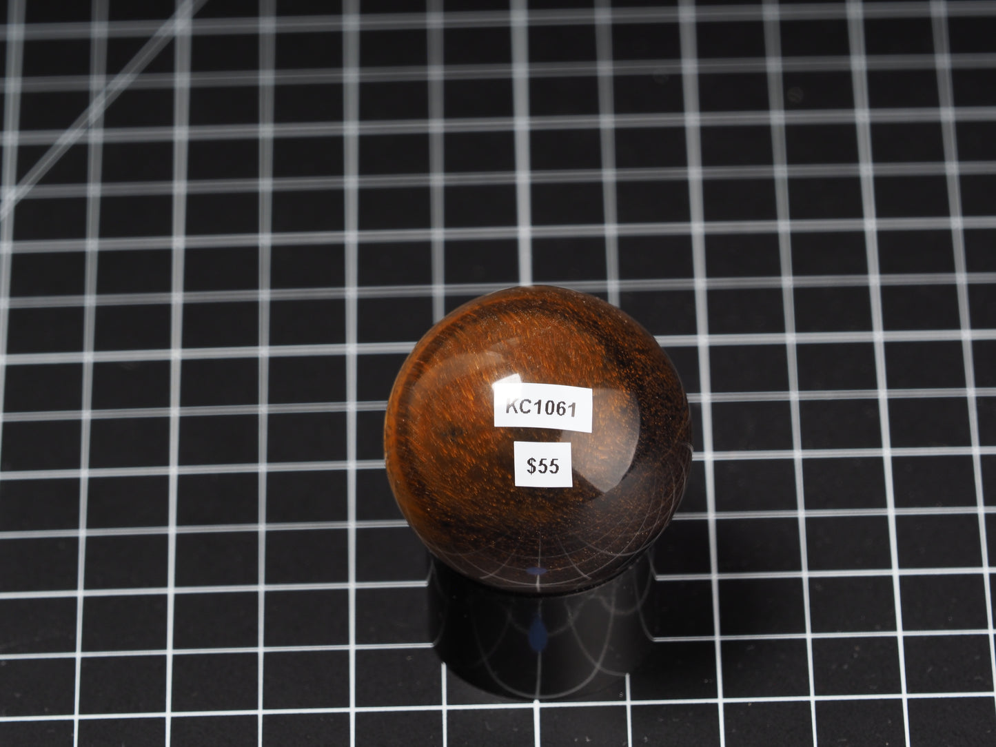 Variegated Tiger Eye Sphere 1-11/16”