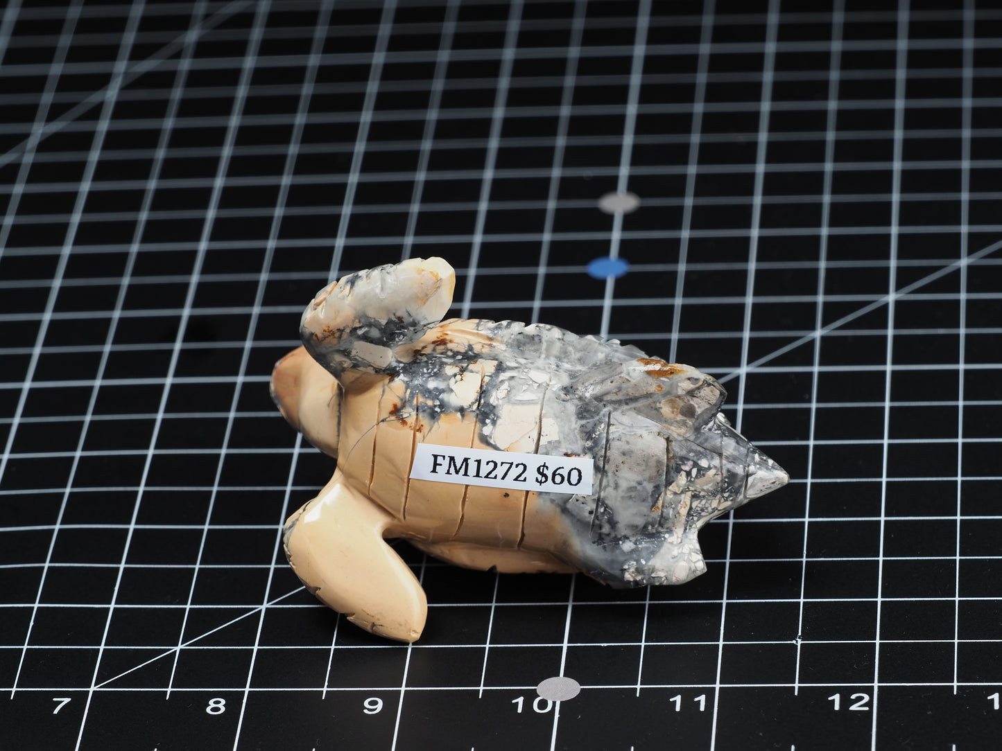 Sea Turtle Maligano Jasper Carving