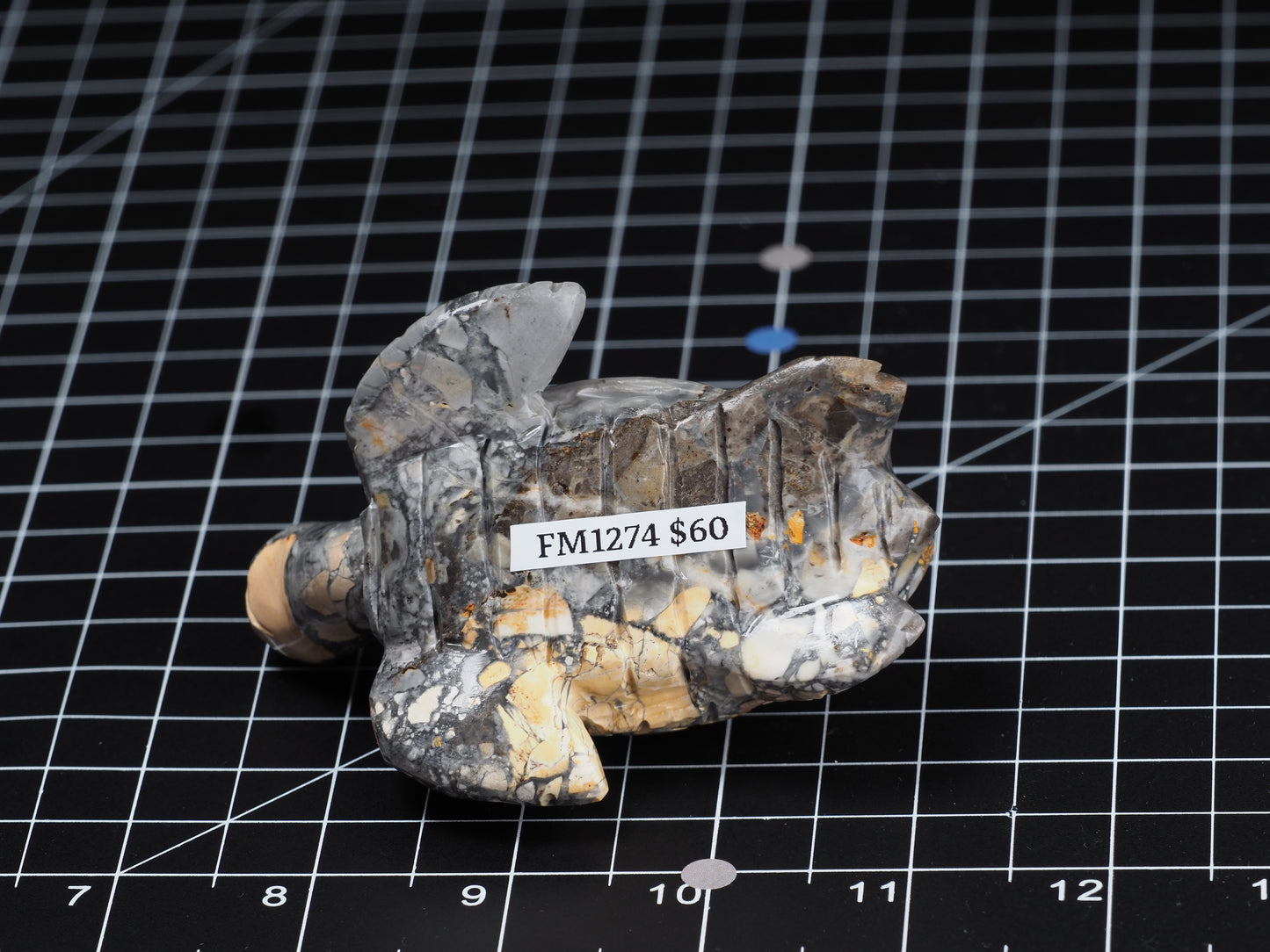 Sea Turtle Maligano Jasper Carving