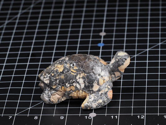 Sea Turtle Maligano Jasper Carving