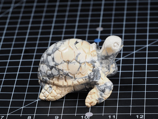 Sea Turtle Maligano Jasper Carving