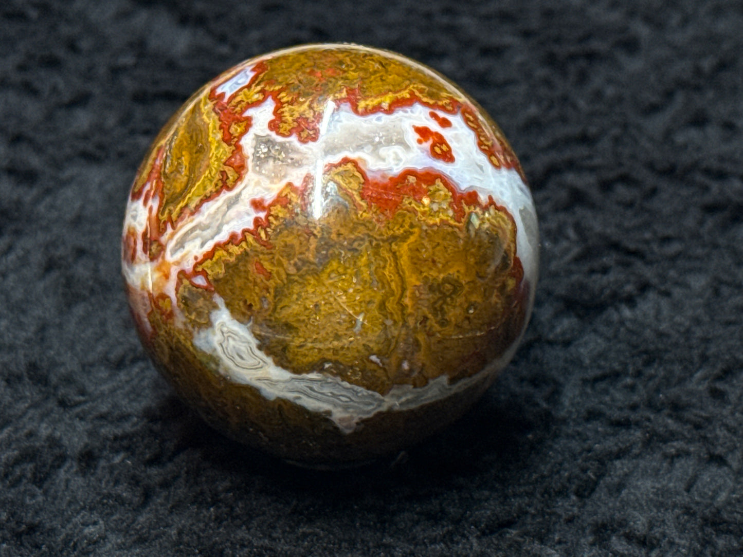 Moroccan Seam Agate Sphere 1-5/8”