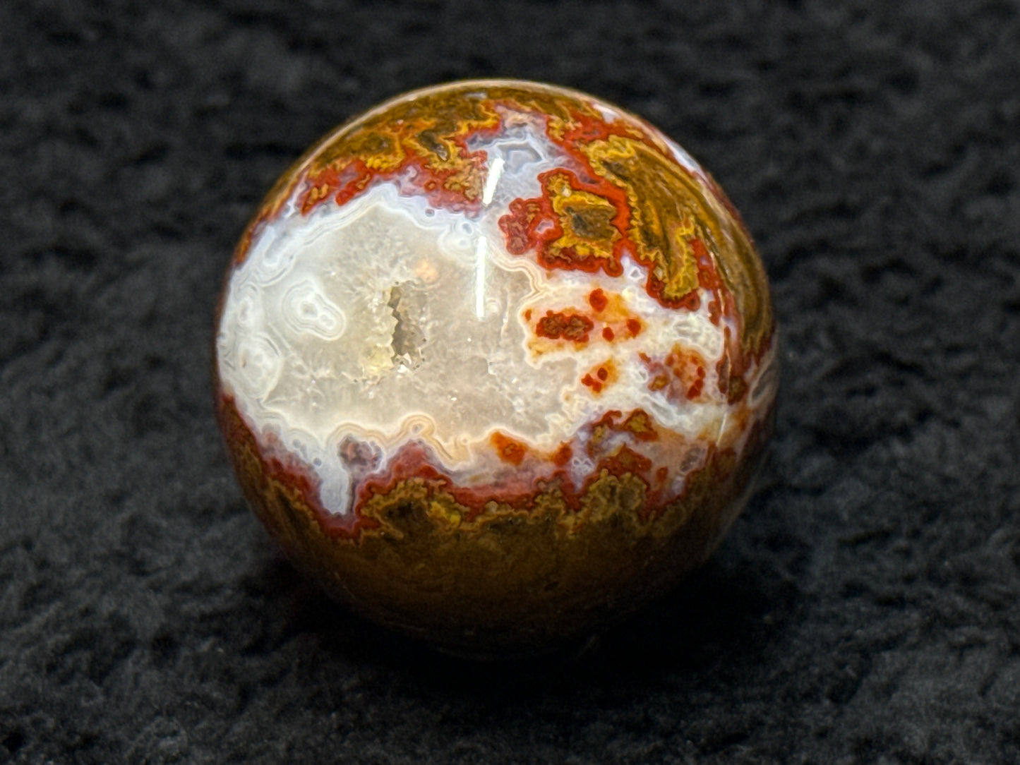 Moroccan Seam Agate Sphere 1-5/8”