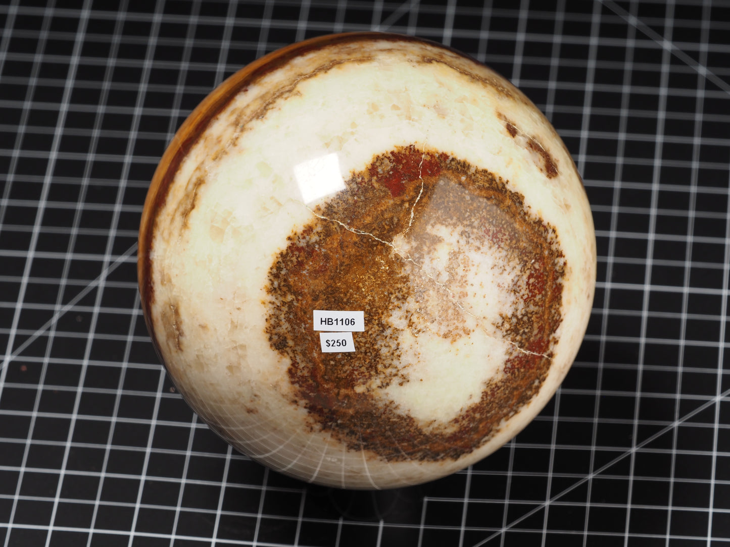 Banded Onyx Calcite Sphere ~5”