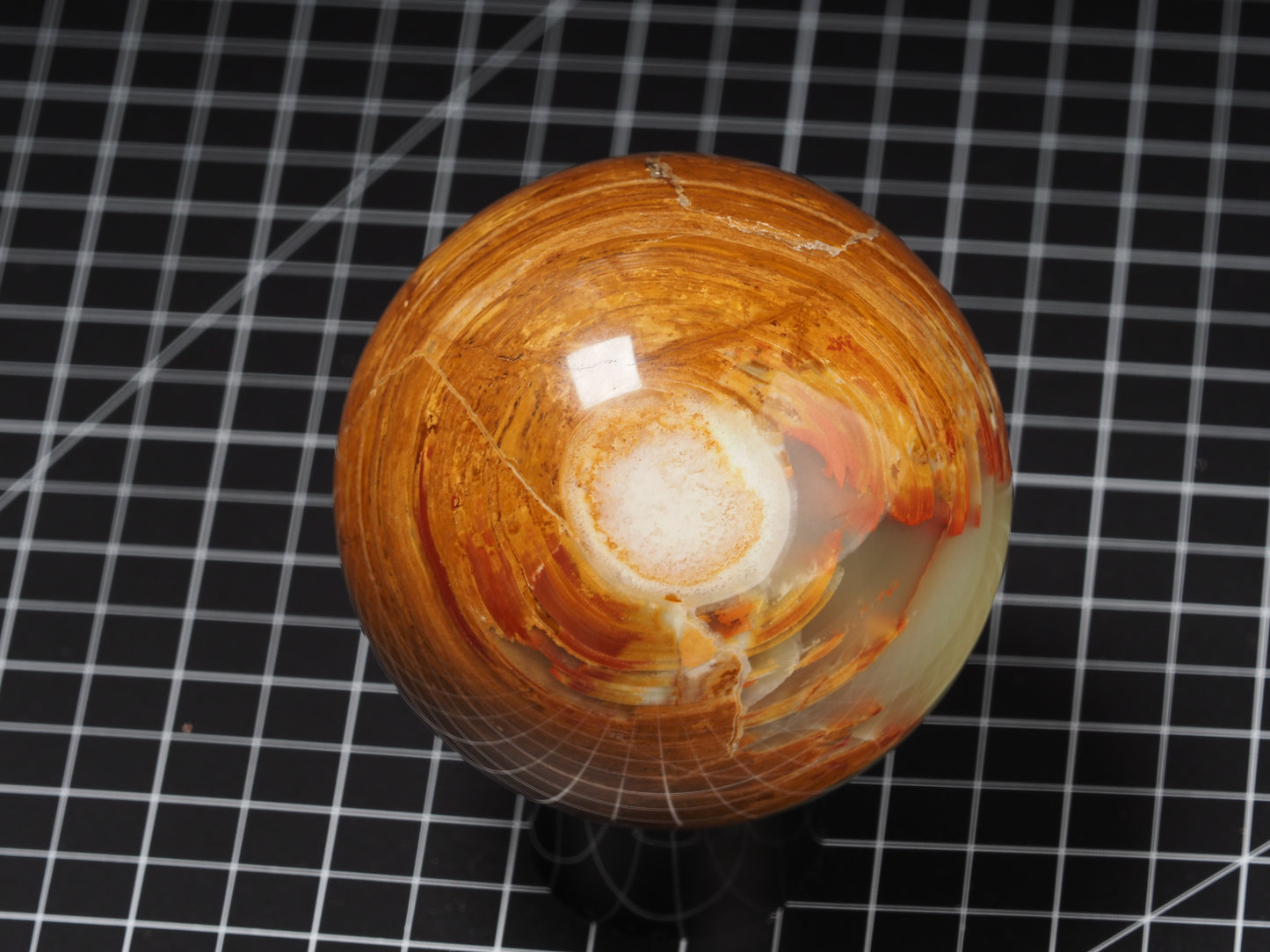 Verde Pachuca Onyx Calcite Sphere 3-9/16”