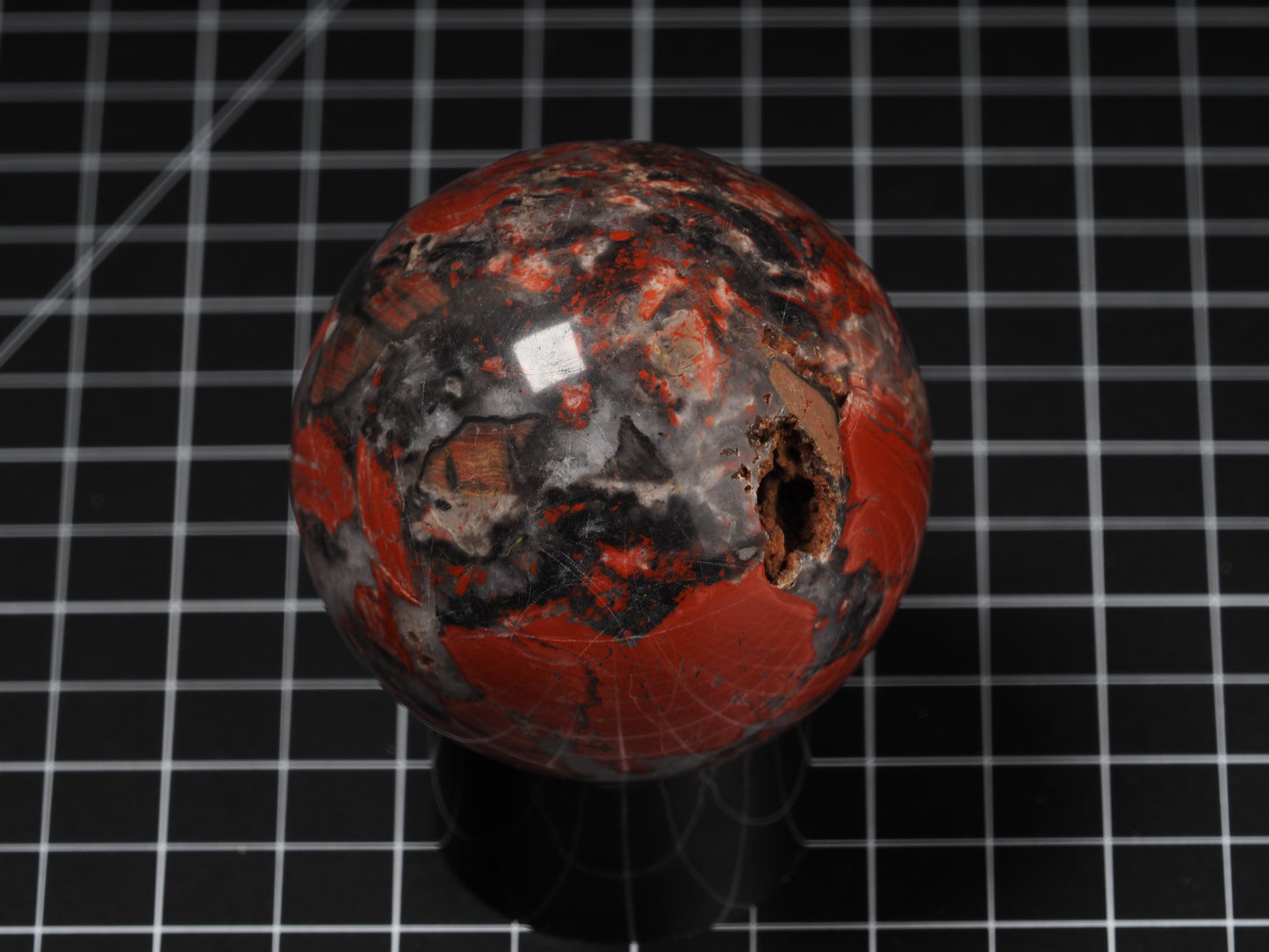 Red Brecciated Jasper Sphere 2-5/8”