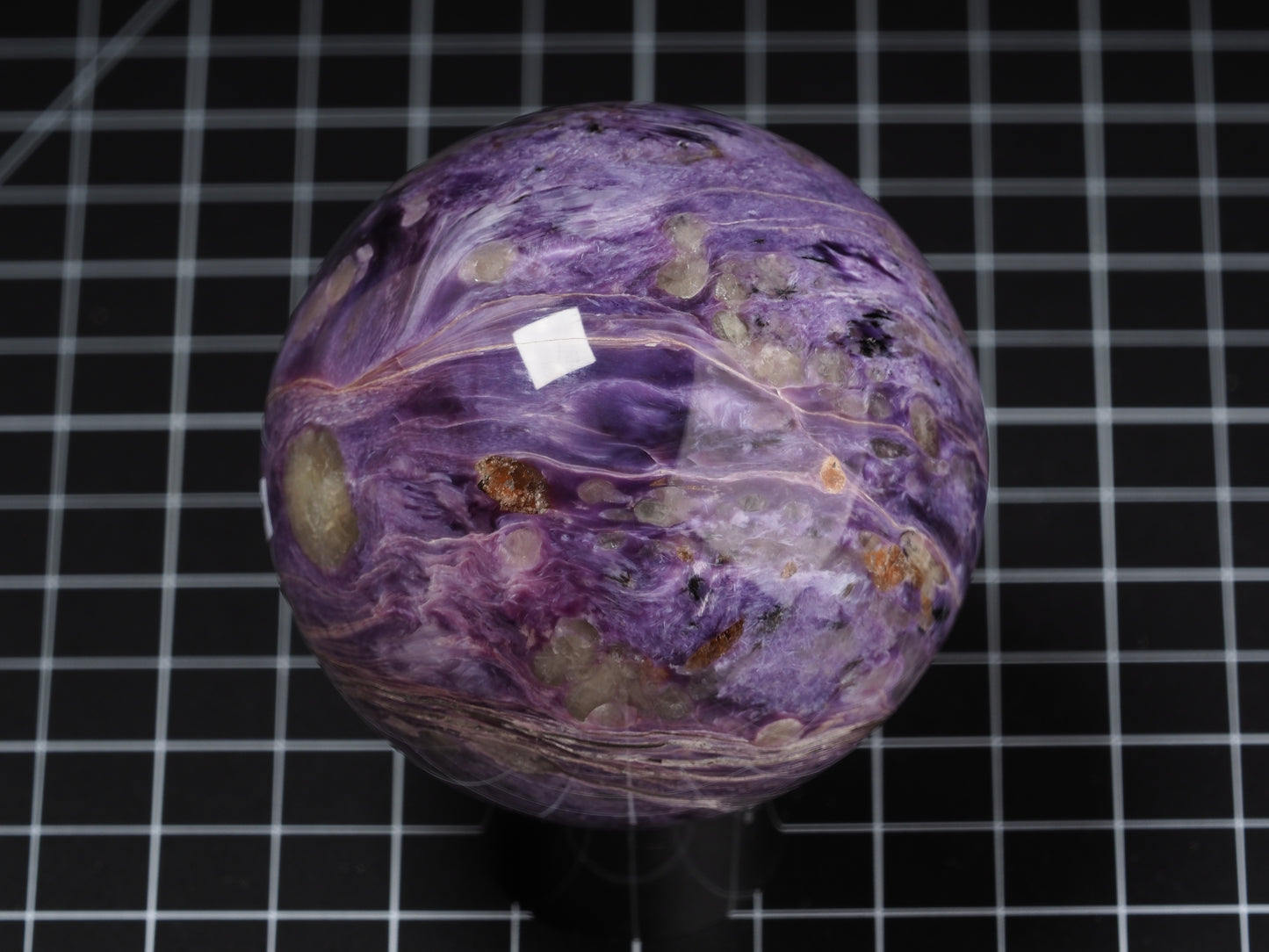 Charoite Sphere Mid Grade 3”