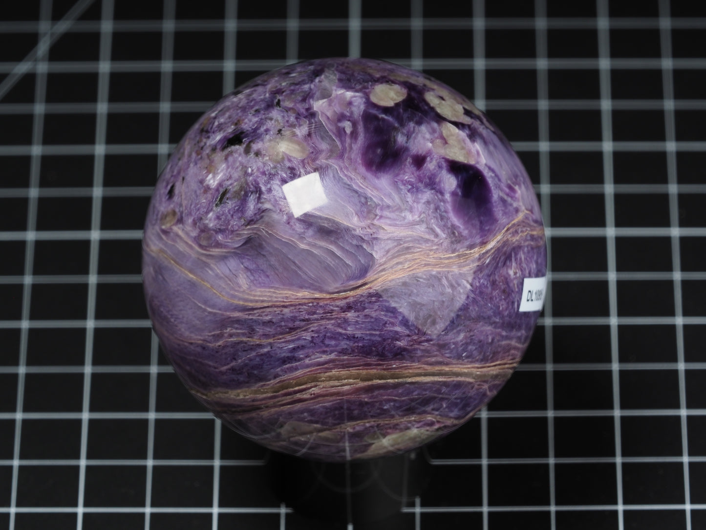 Charoite Sphere Mid Grade 3”