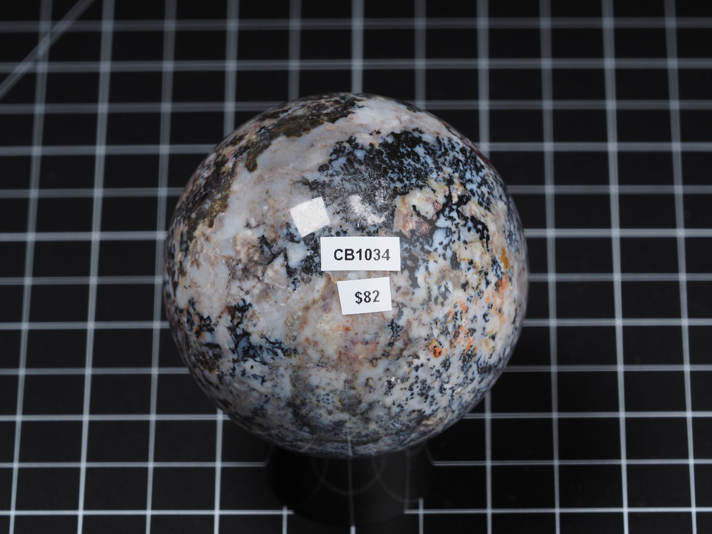 St. Johns Flower Agate Sphere 2-5/8”