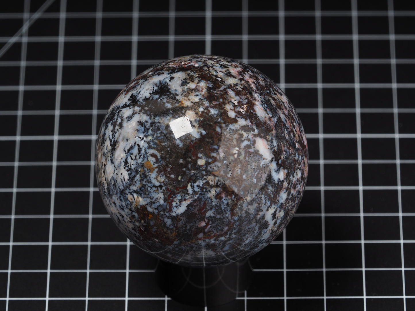 St. Johns Flower Agate Sphere 2-5/8”