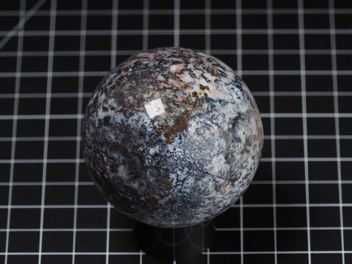 St. Johns Flower Agate Sphere 2-5/8”