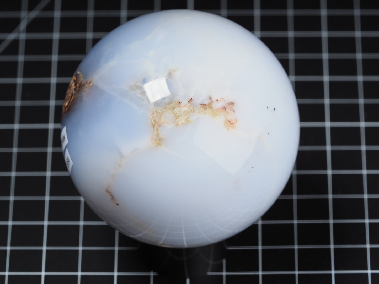 Blue Chalcedony Sphere 3-1/4”