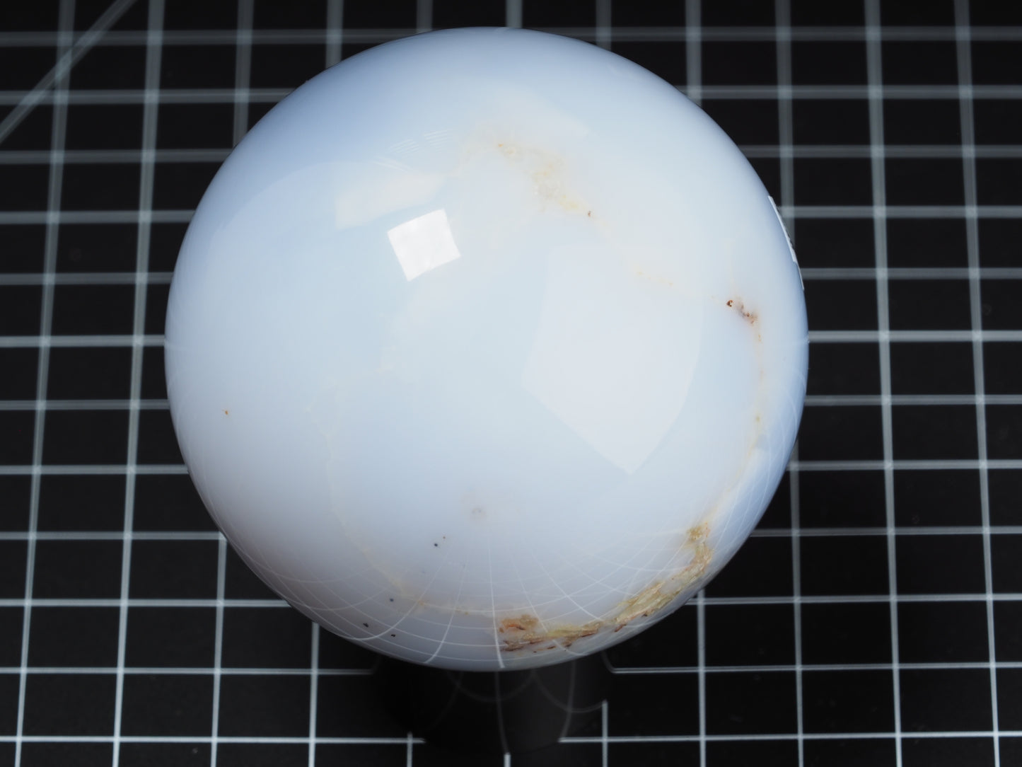 Blue Chalcedony Sphere 3-1/4”