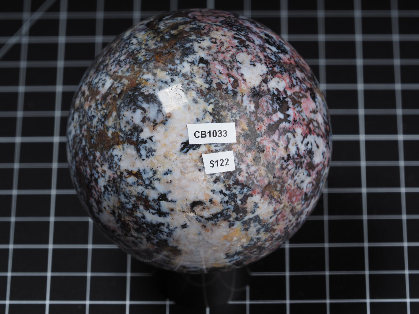 St.Johns Flower Agate Sphere 3-1/4”