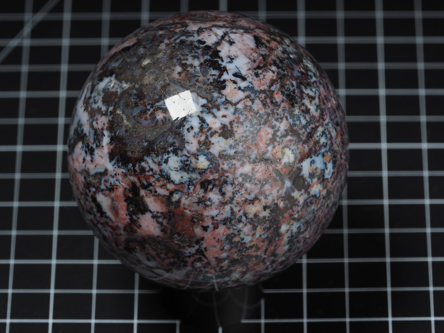 St.Johns Flower Agate Sphere 3-1/4”