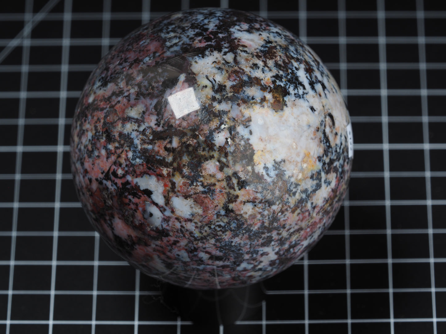 St.Johns Flower Agate Sphere 3-1/4”