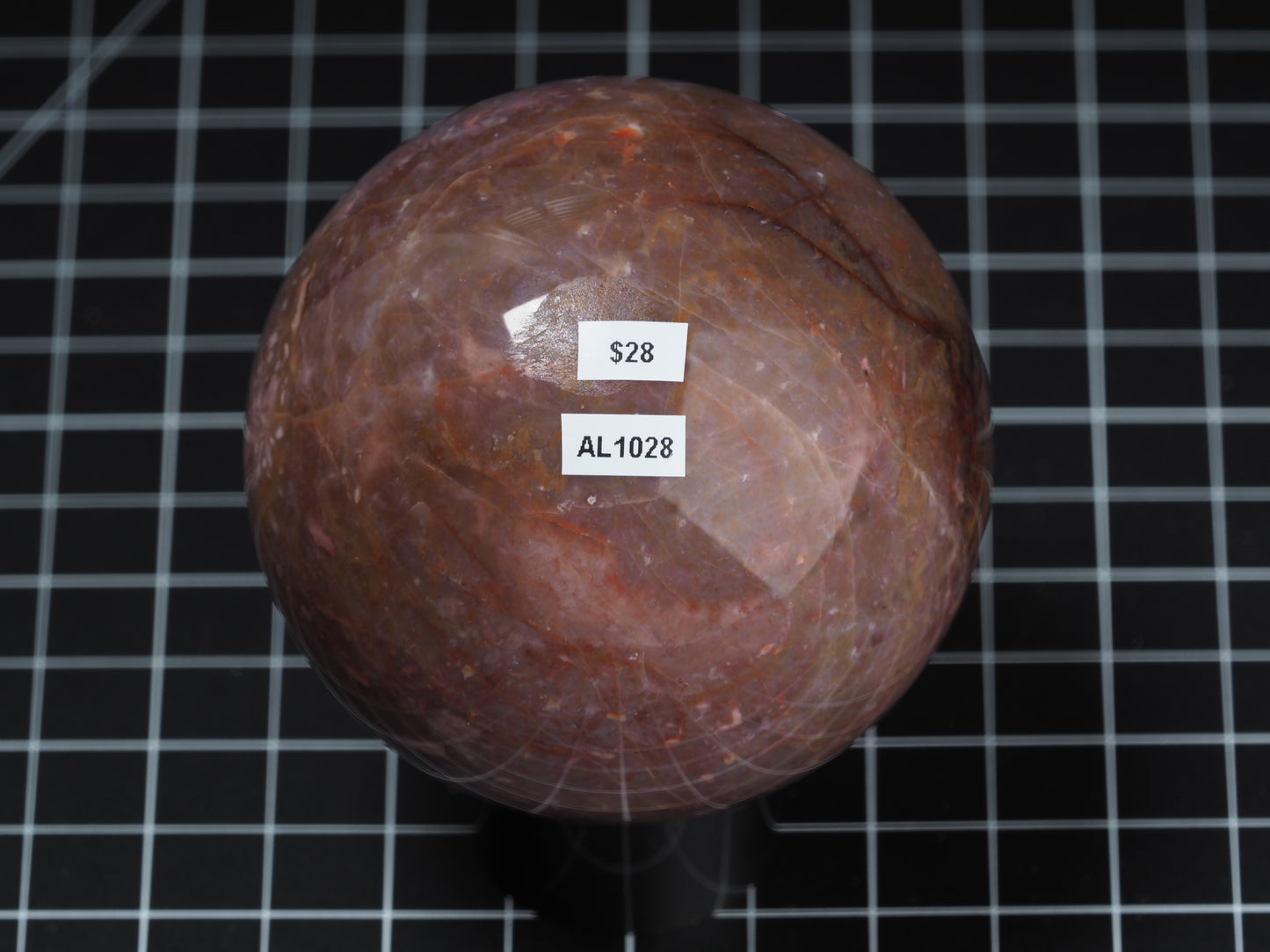 Confetti Agate Sphere 3”