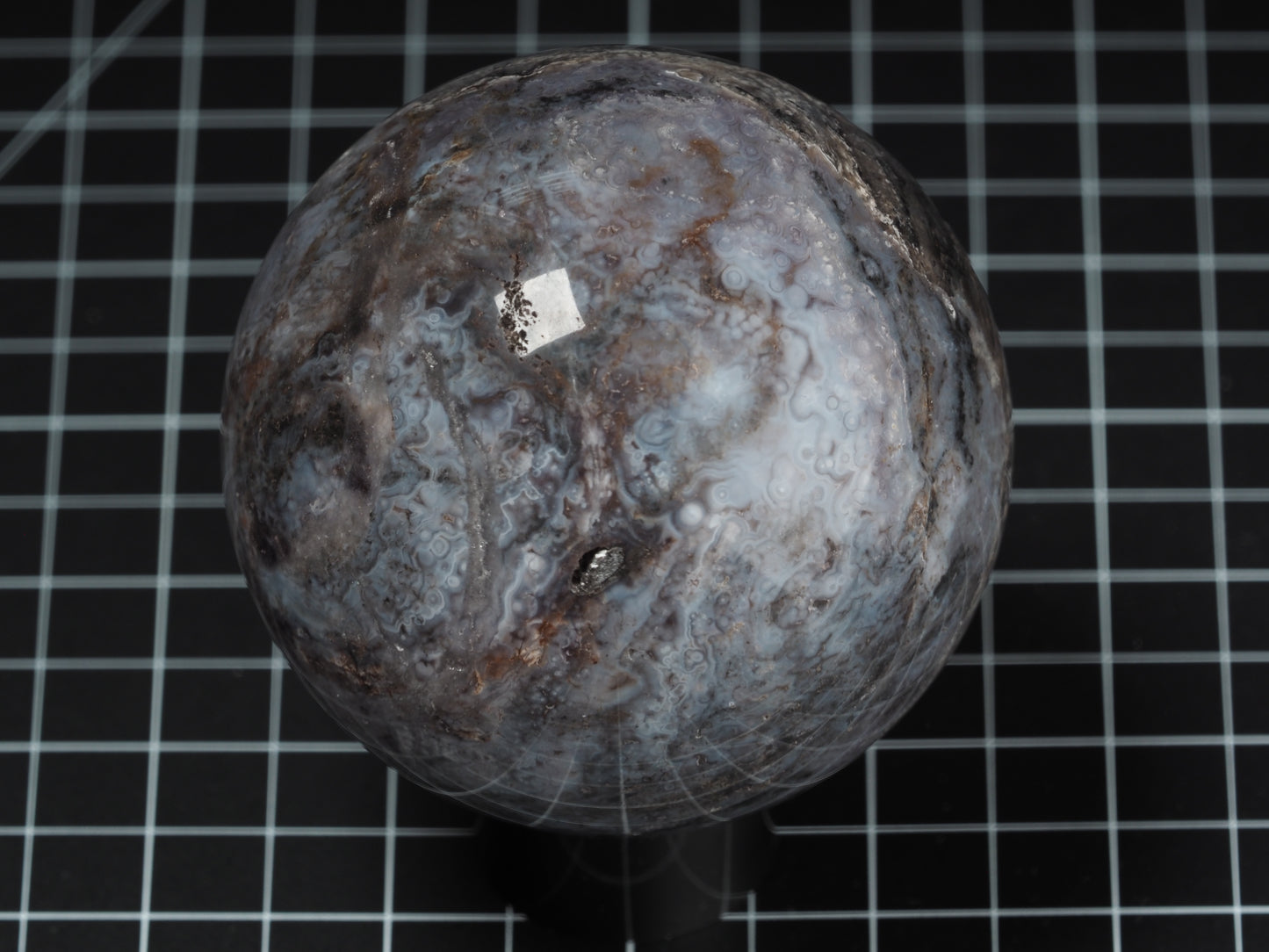 Luna Agate Sphere 3-1/4”