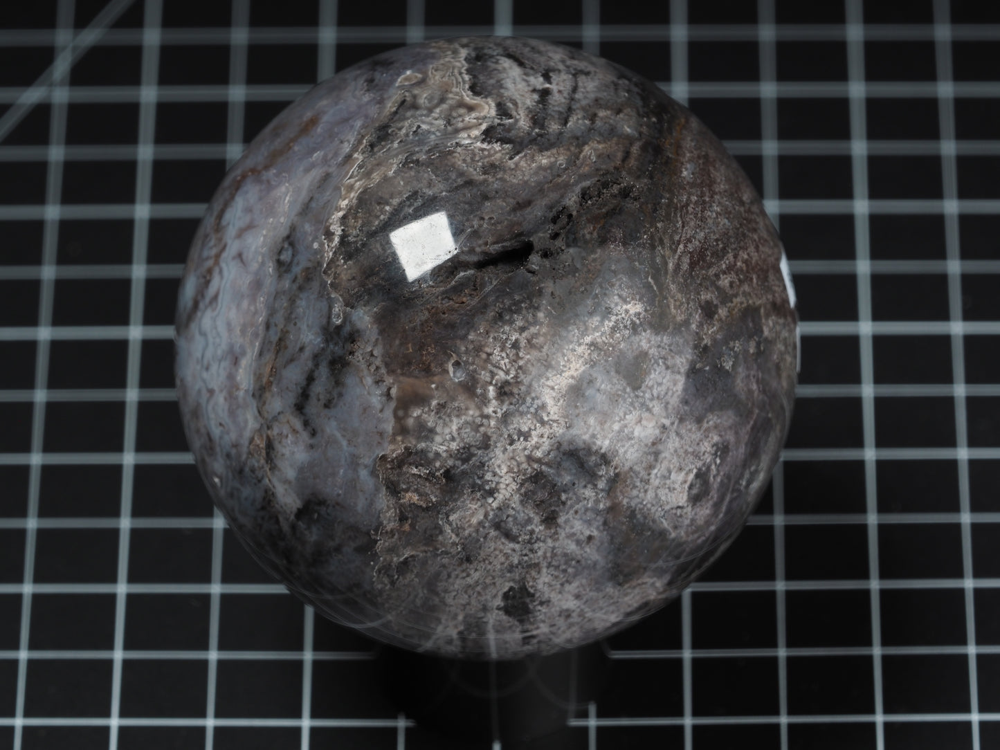 Luna Agate Sphere 3-1/4”