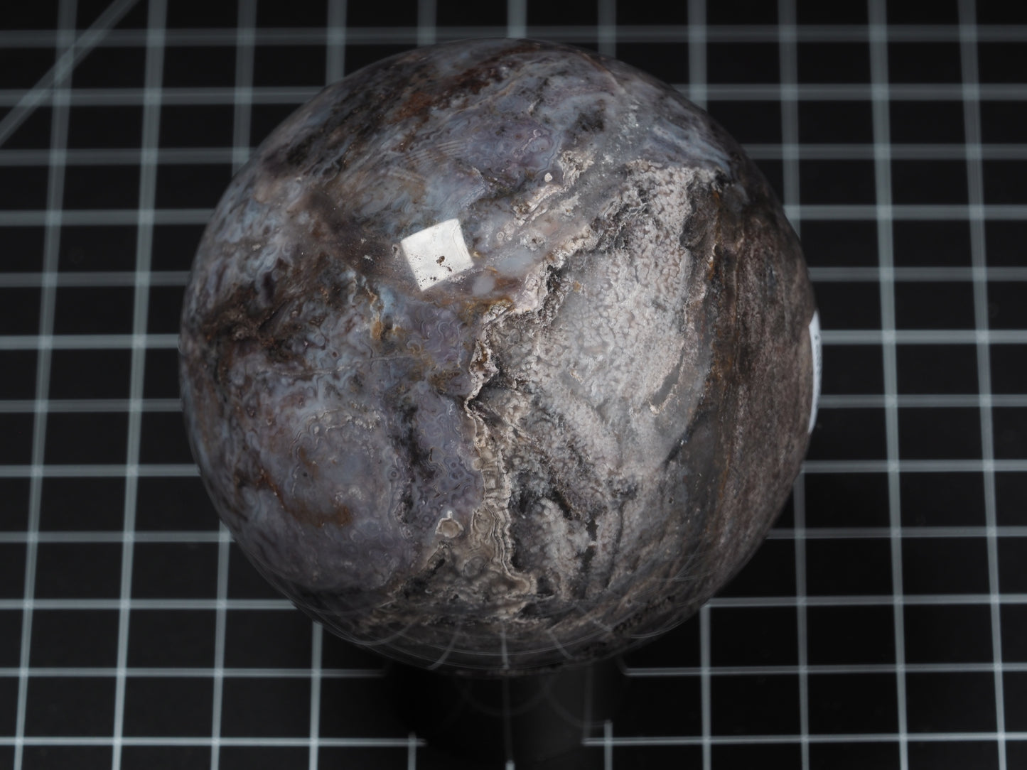 Luna Agate Sphere 3-1/4”