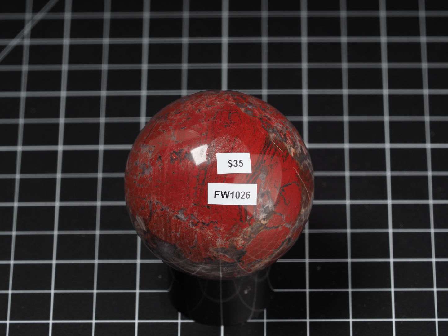 Red Brecciated Jasper Sphere 2-3/16”