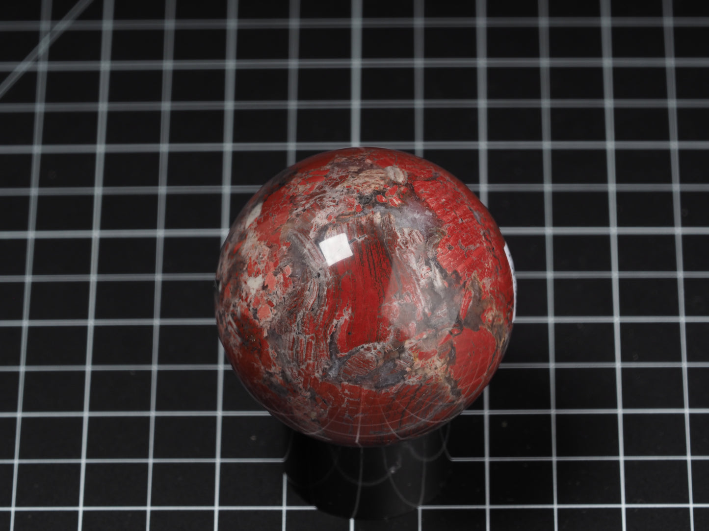 Red Brecciated Jasper Sphere 2-3/16”