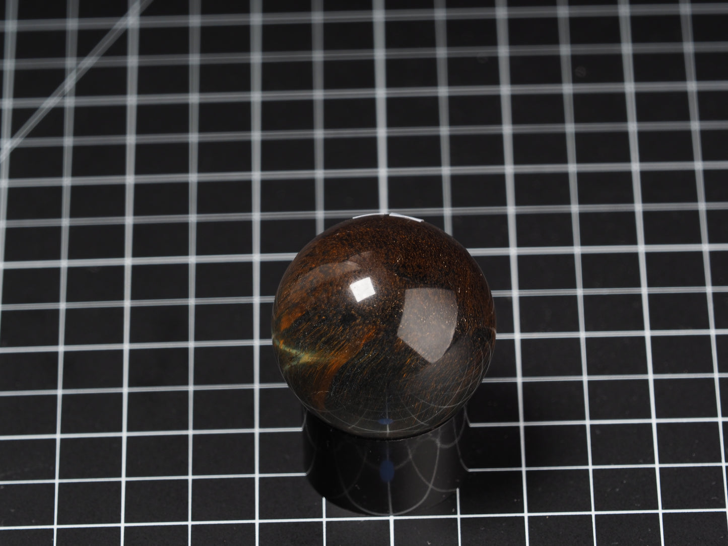 Variegated Tiger Eye Sphere 1-5/8”