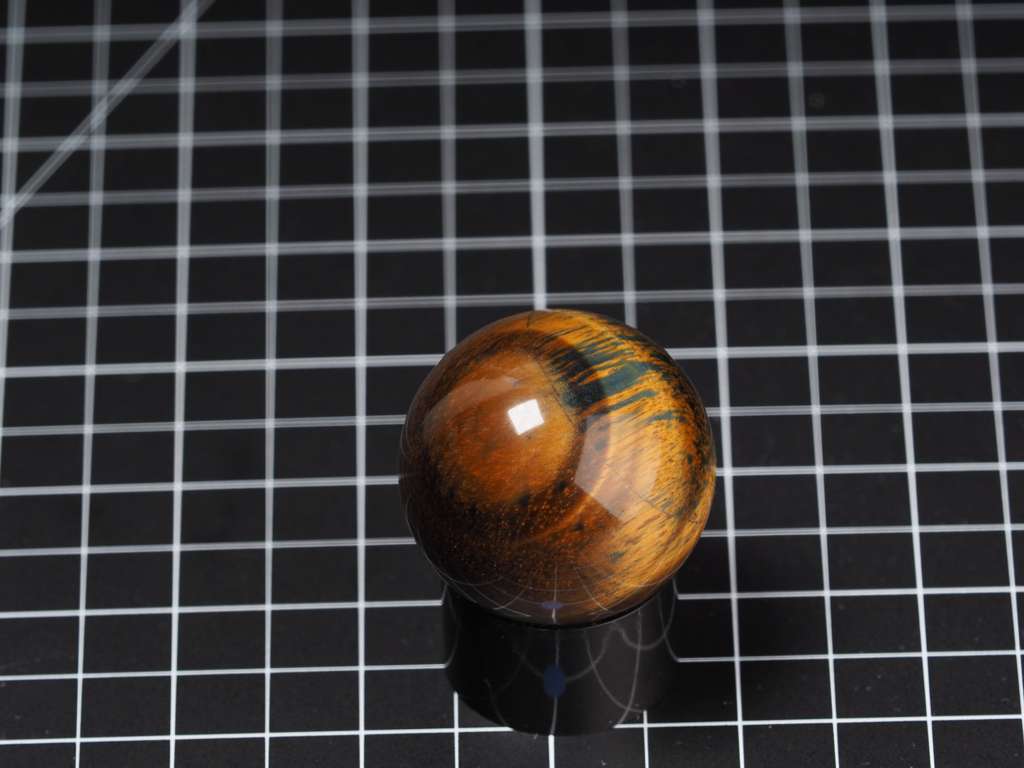Variegated Tiger Eye Sphere 1-5/8”