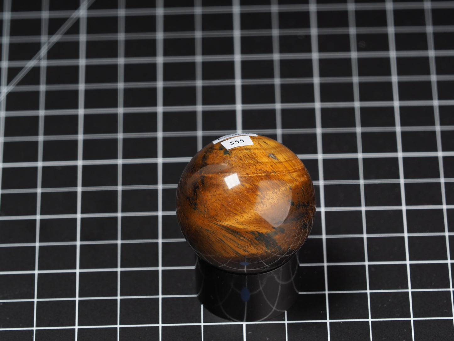 Variegated Tiger Eye Sphere 1-5/8”
