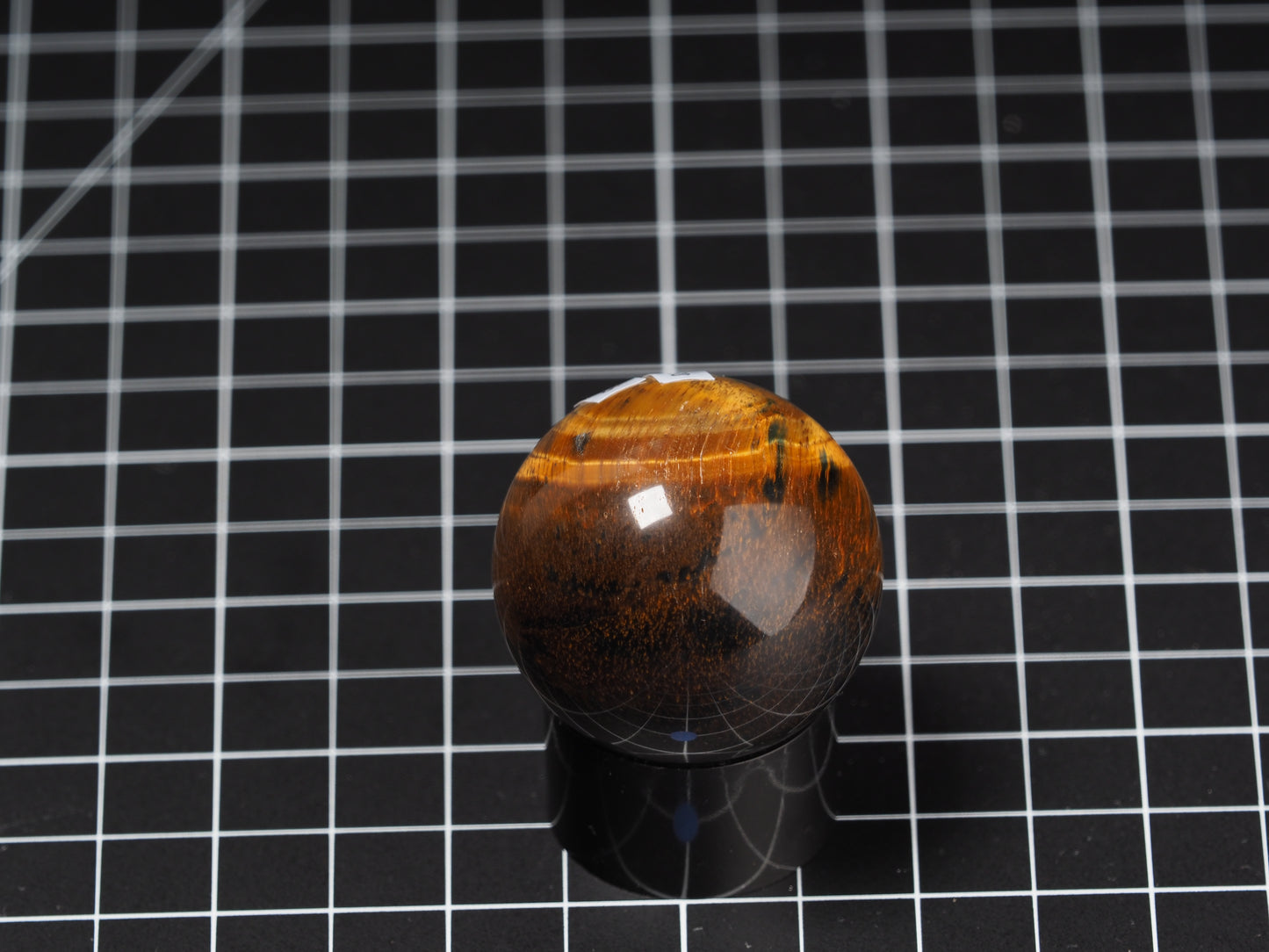 Variegated Tiger Eye Sphere 1-5/8”