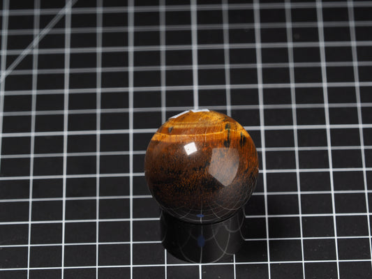 Variegated Tiger Eye Sphere 1-5/8”