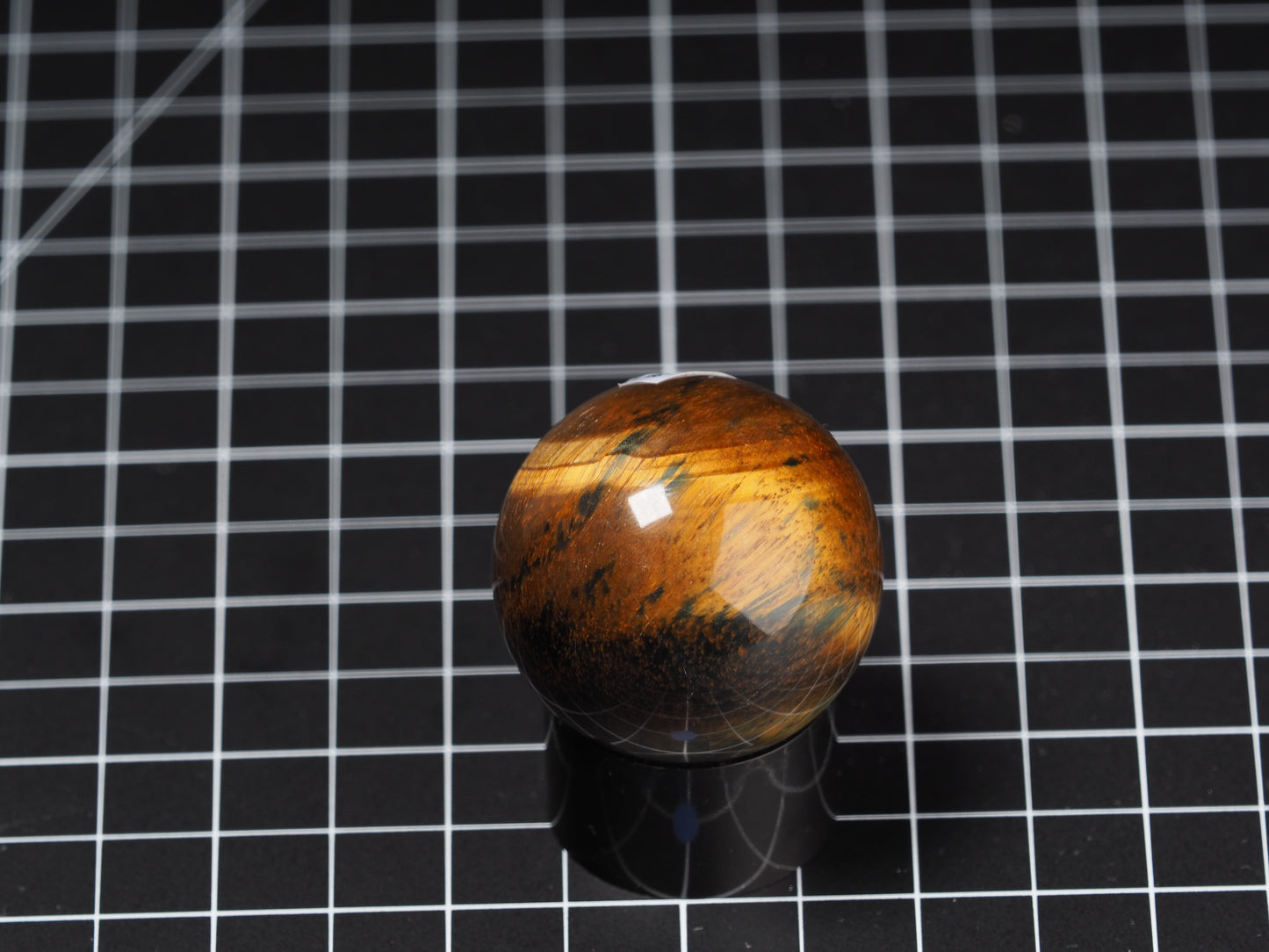 Variegated Tiger Eye Sphere 1-5/8”