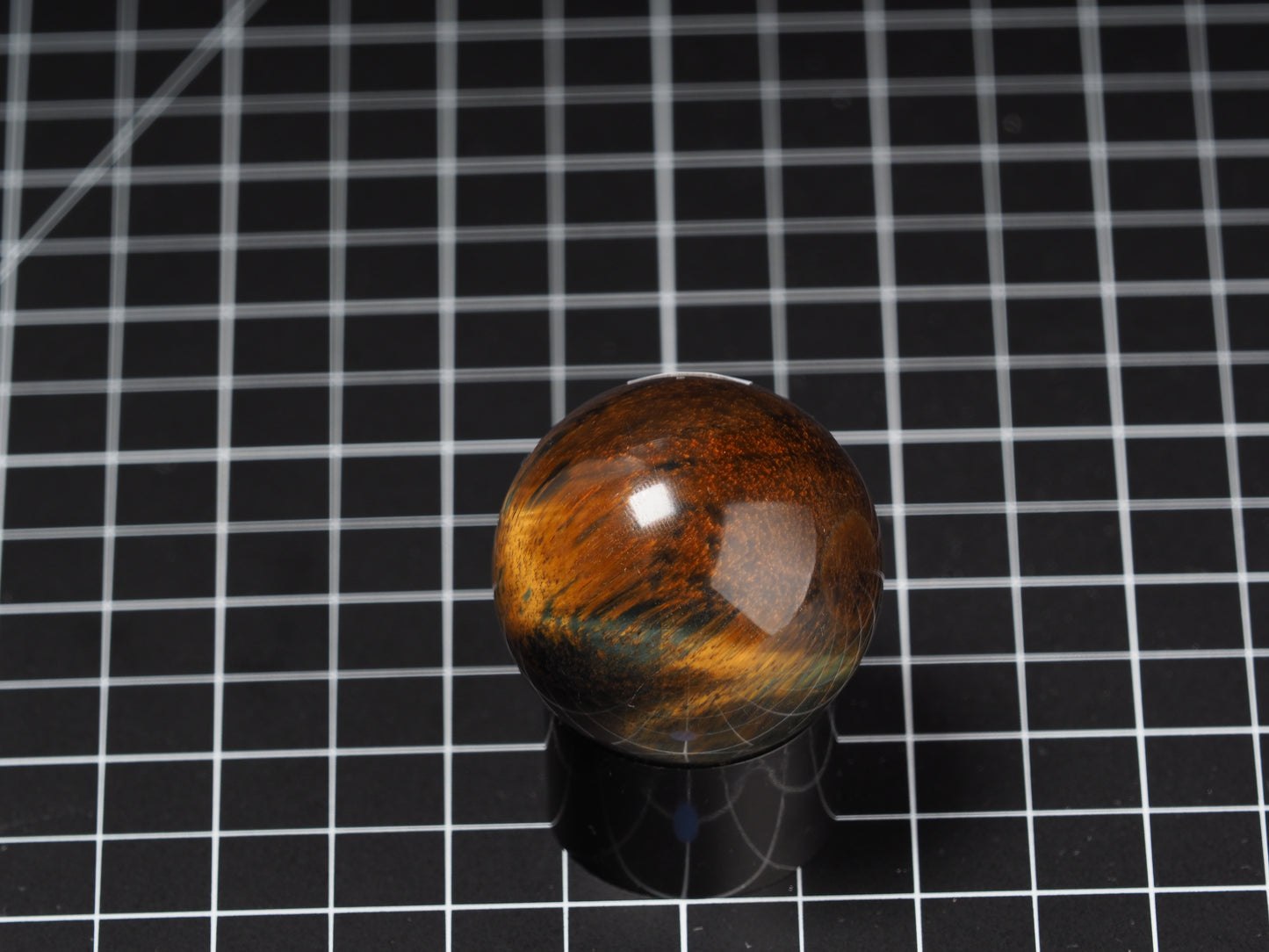 Variegated Tiger Eye Sphere 1-5/8”