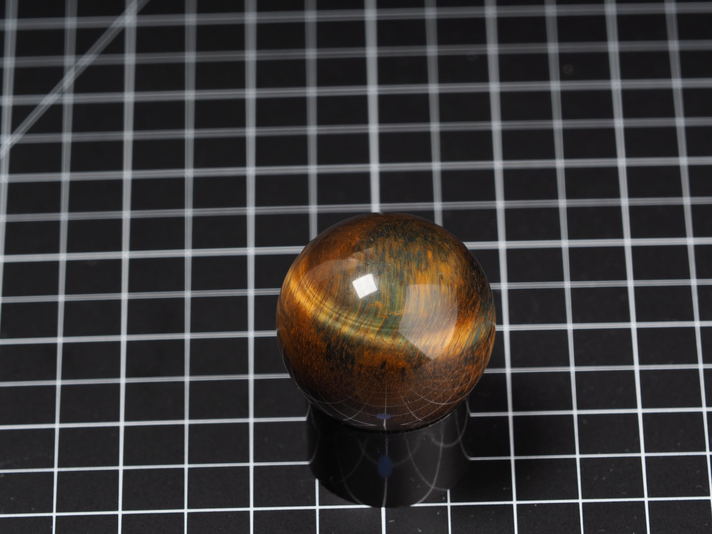 Variegated Tiger Eye Sphere 1-5/8”
