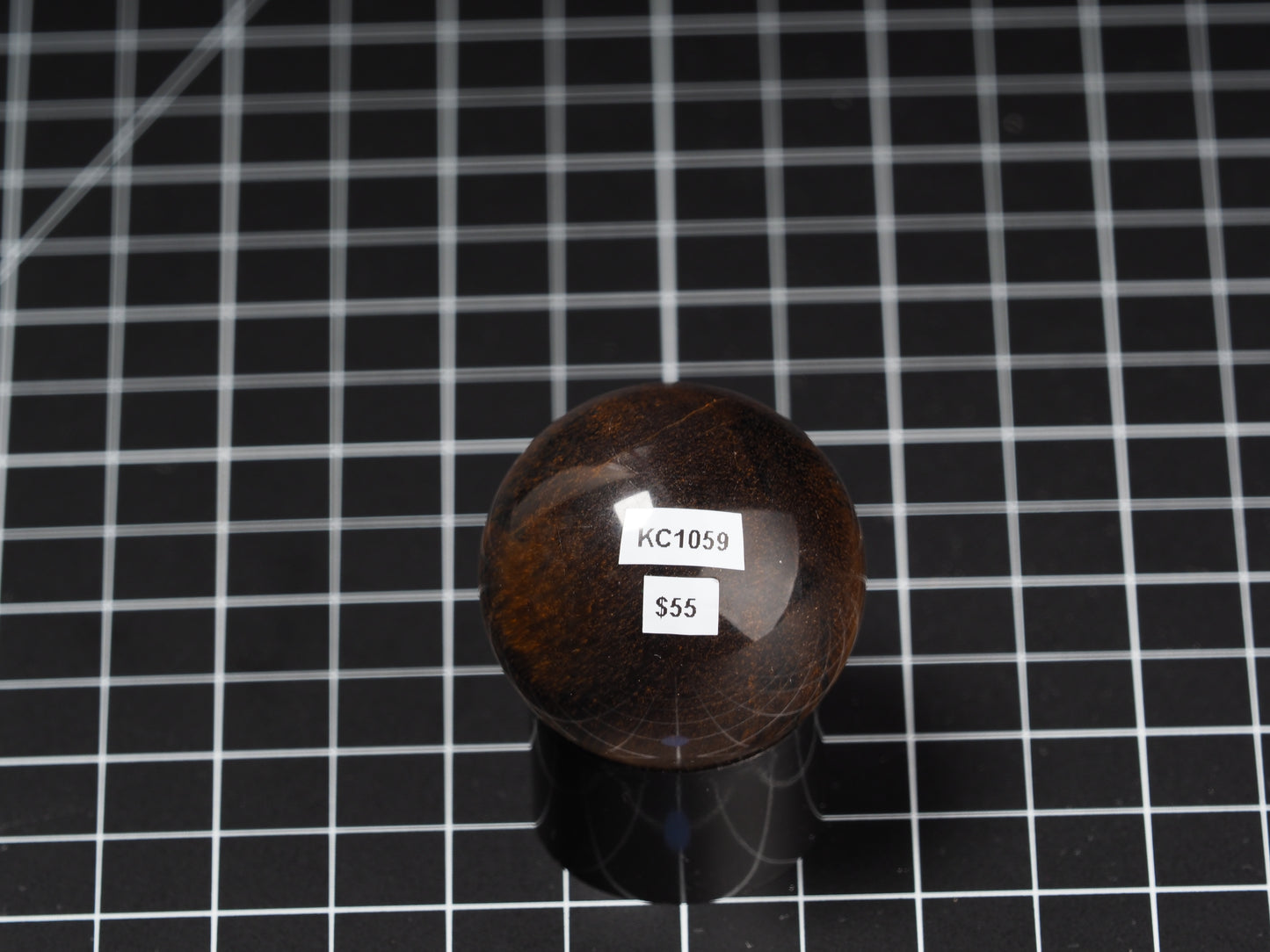 Variegated Tiger Eye Sphere 1-5/8”