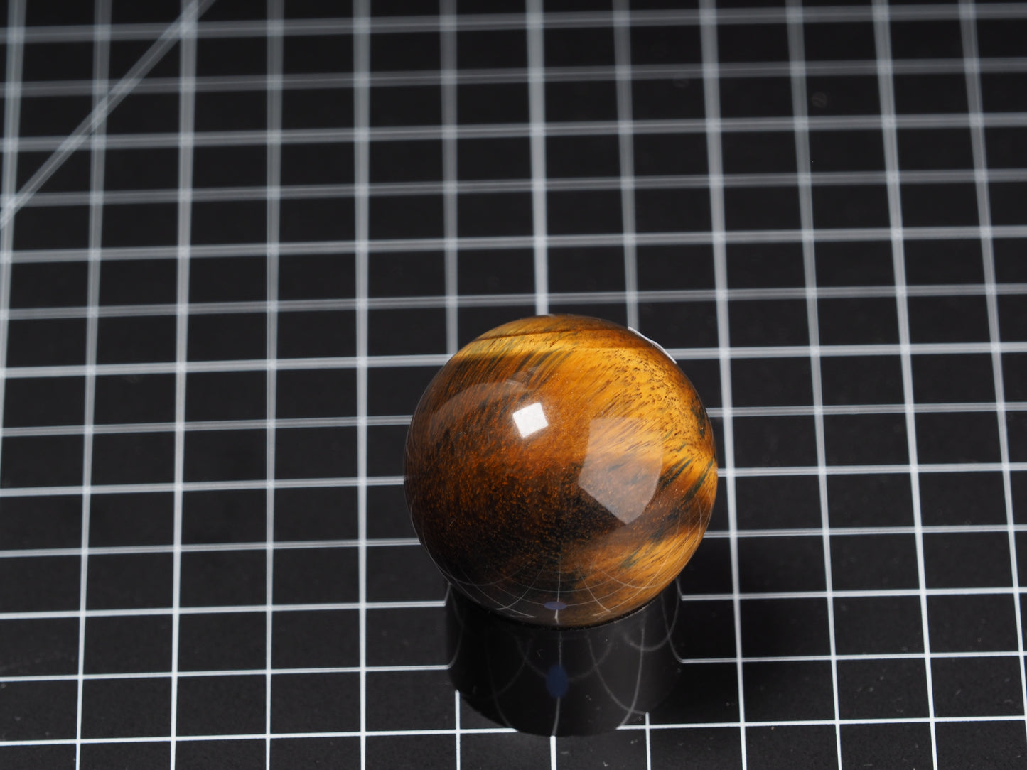 Variegated Tiger Eye Sphere 1-5/8”