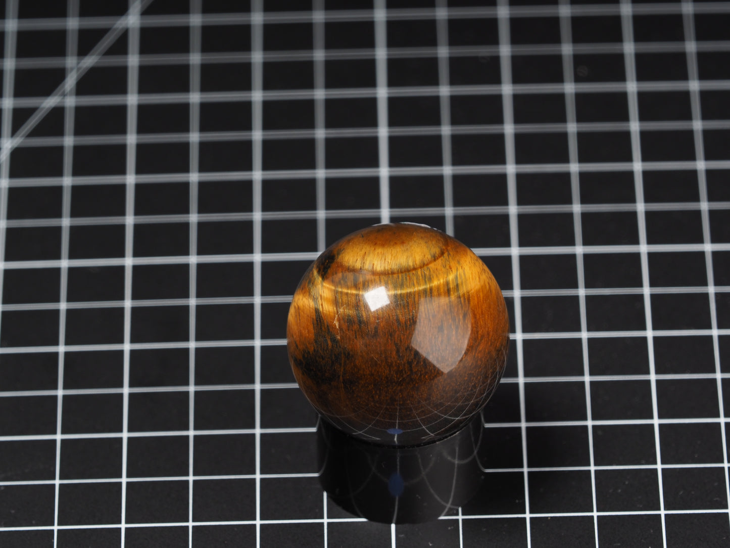 Variegated Tiger Eye Sphere 1-5/8”