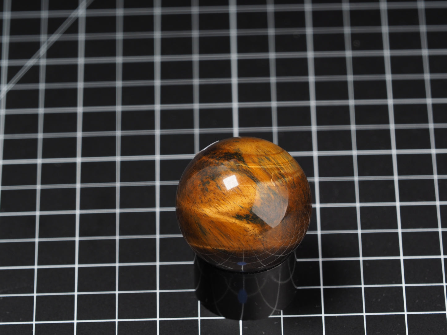 Variegated Tiger Eye Sphere 1-5/8”