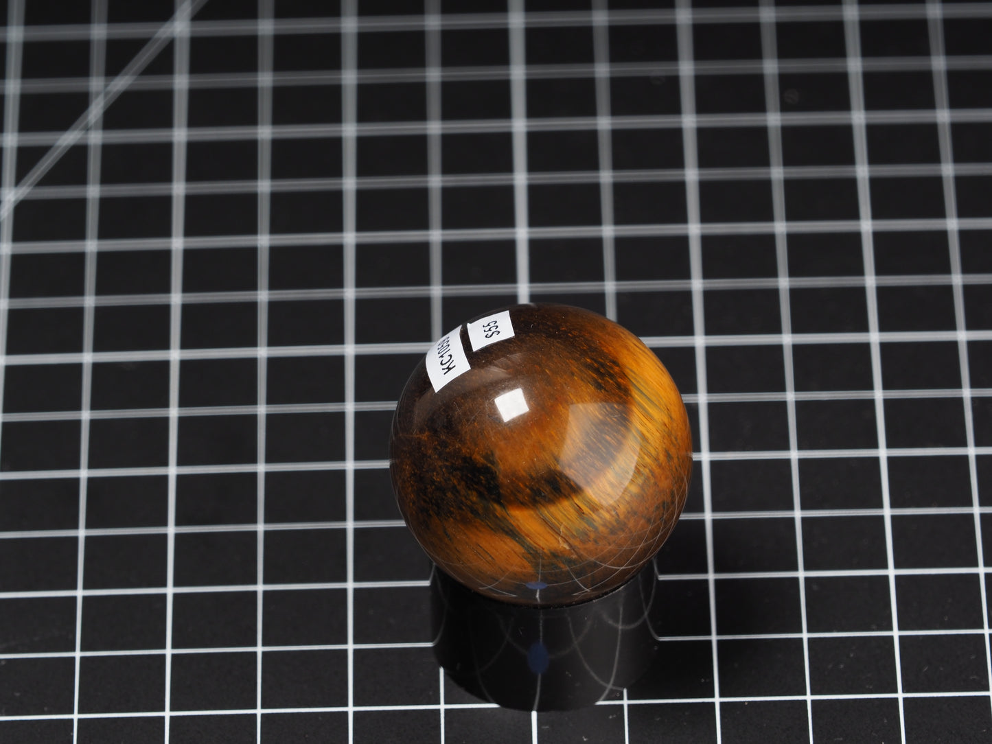 Variegated Tiger Eye Sphere 1-5/8”