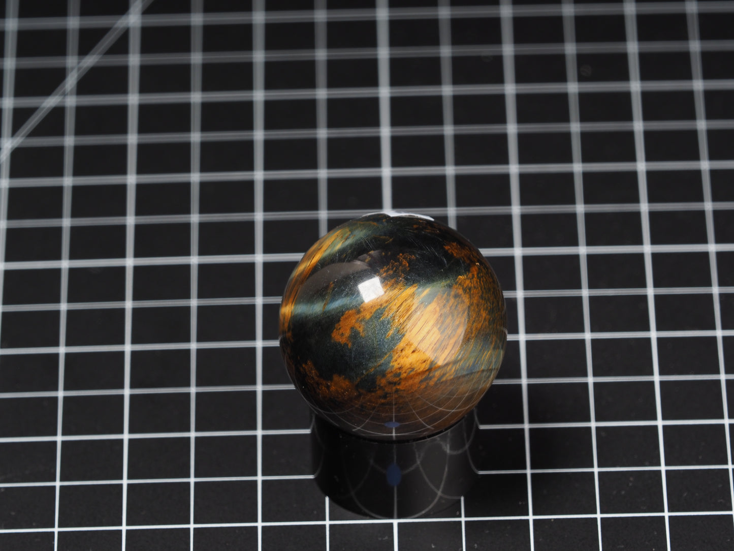 Variegated Tiger Eye Sphere 1-11/16”