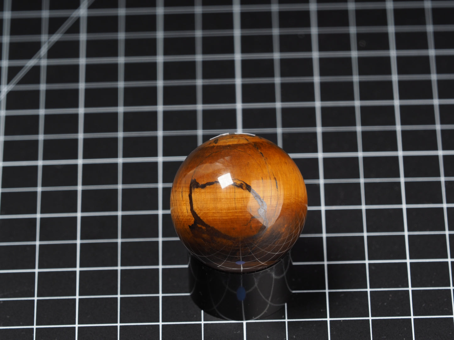Variegated Tiger Eye Sphere 1-5/8”