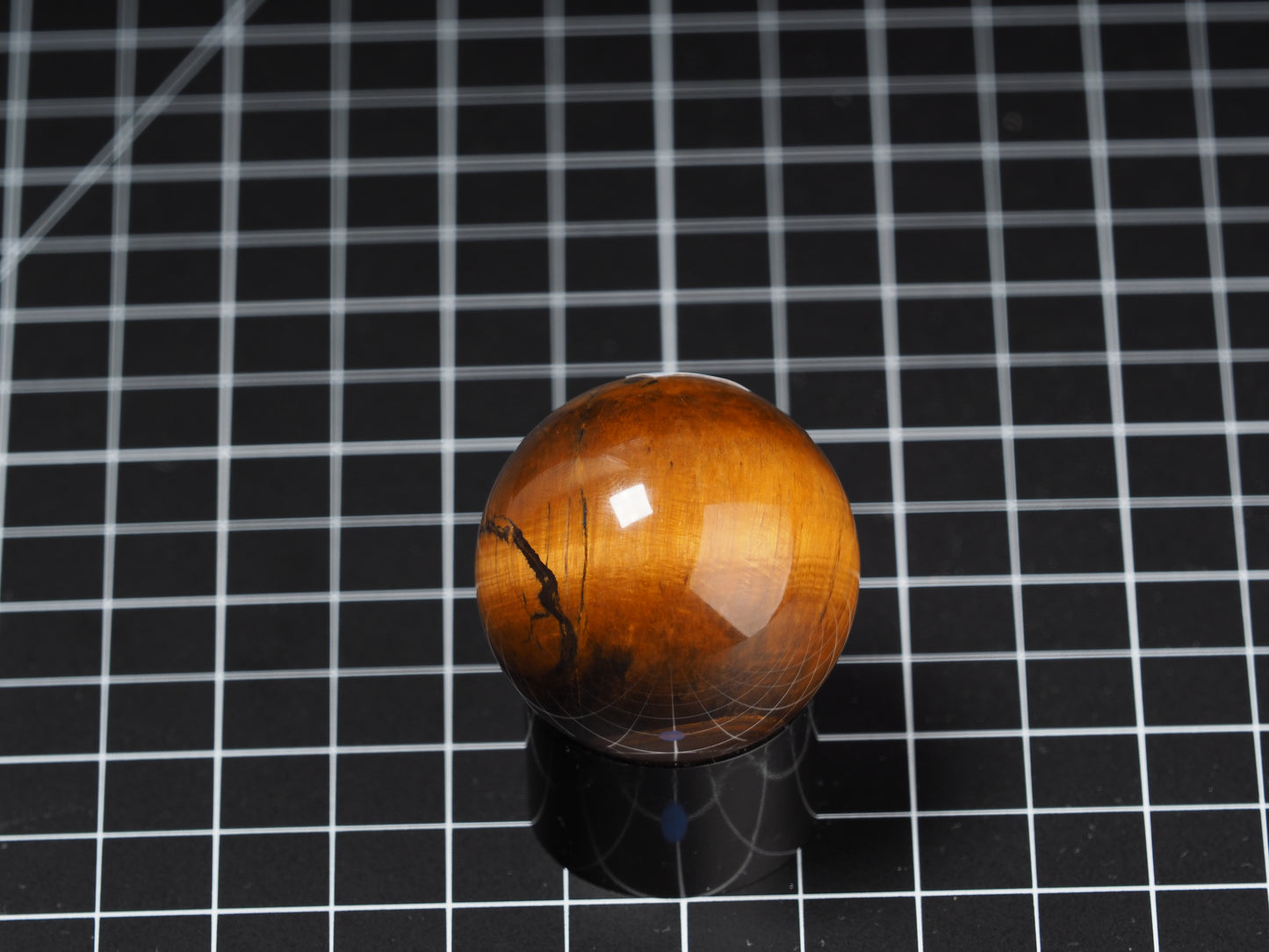 Variegated Tiger Eye Sphere 1-5/8”