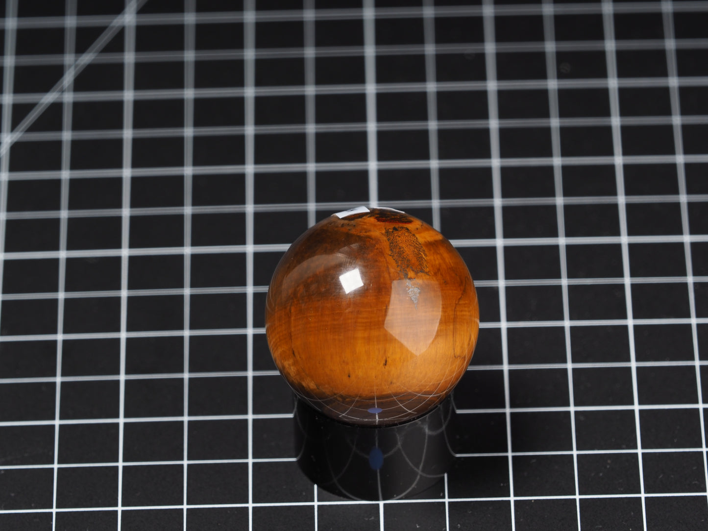 Variegated Tiger Eye Sphere 1-5/8”