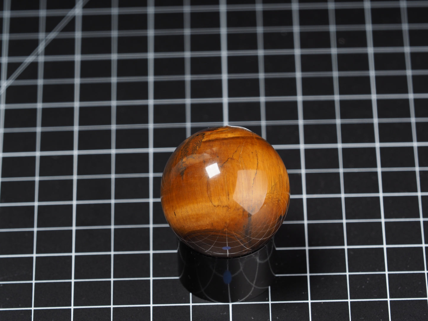 Variegated Tiger Eye Sphere 1-5/8”