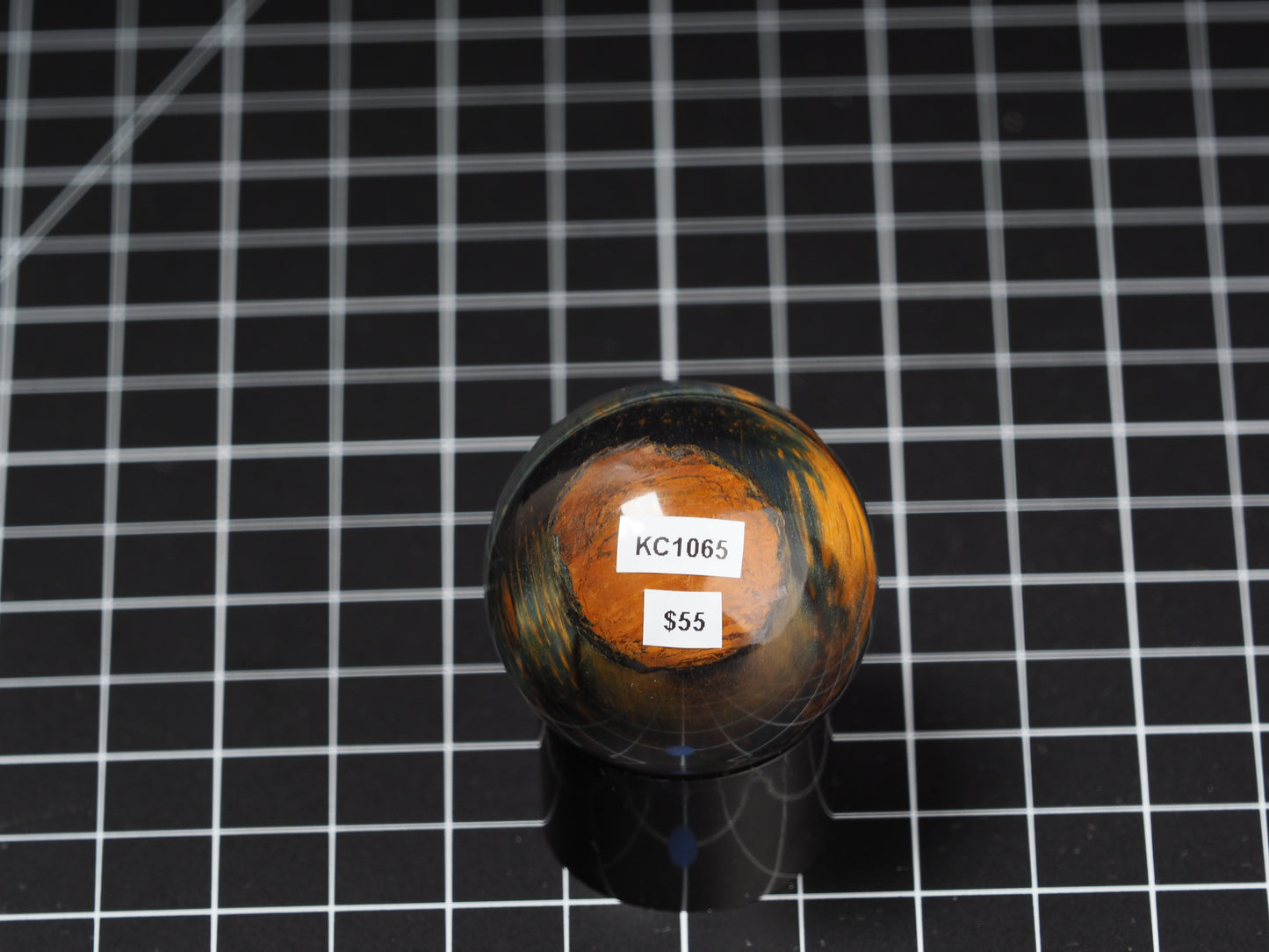 Variegated Tiger Eye Sphere 1-11/16”