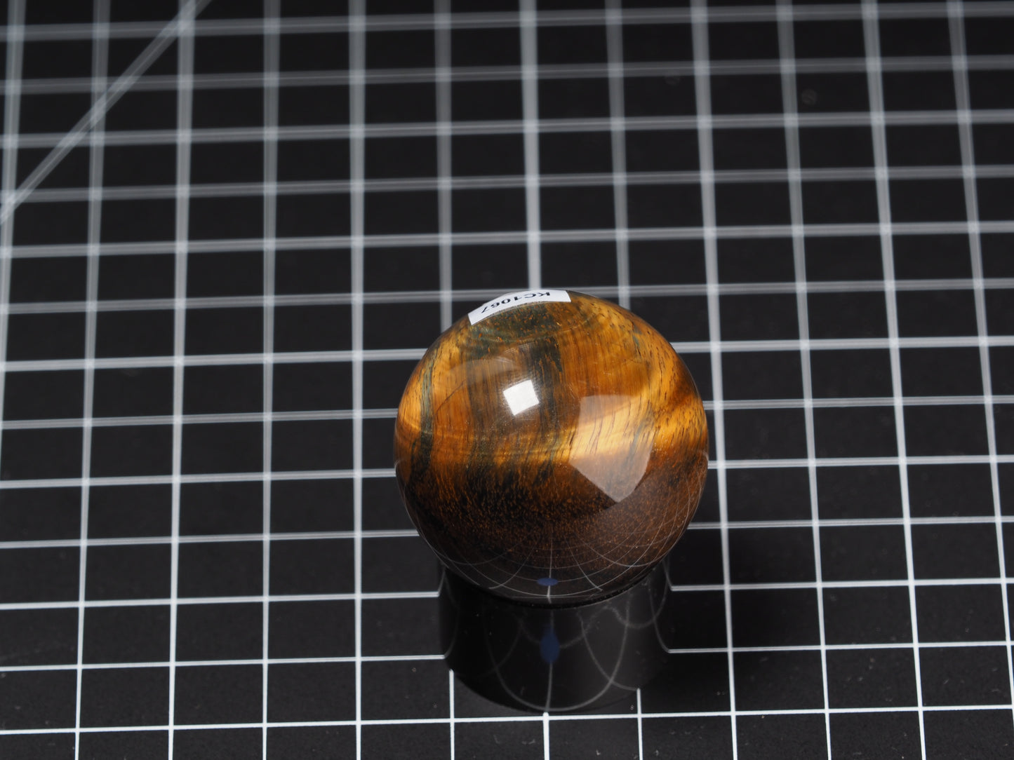 Variegated Tiger Eye Sphere 1-5/8”